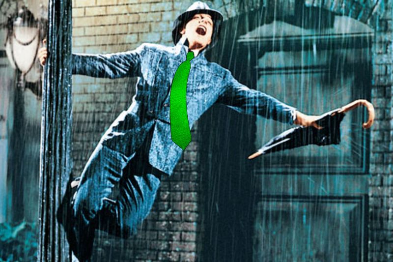 LA CRAVATTA CON LE GOCCE CHE SFIDA LA PIOGGIA!