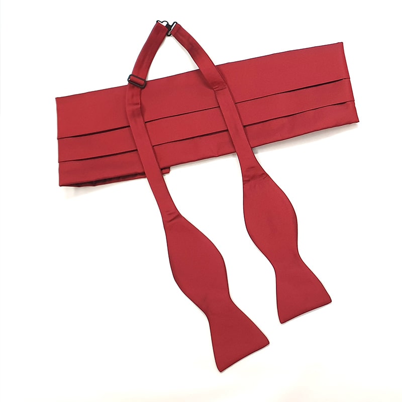 Fascia da smoking rossa